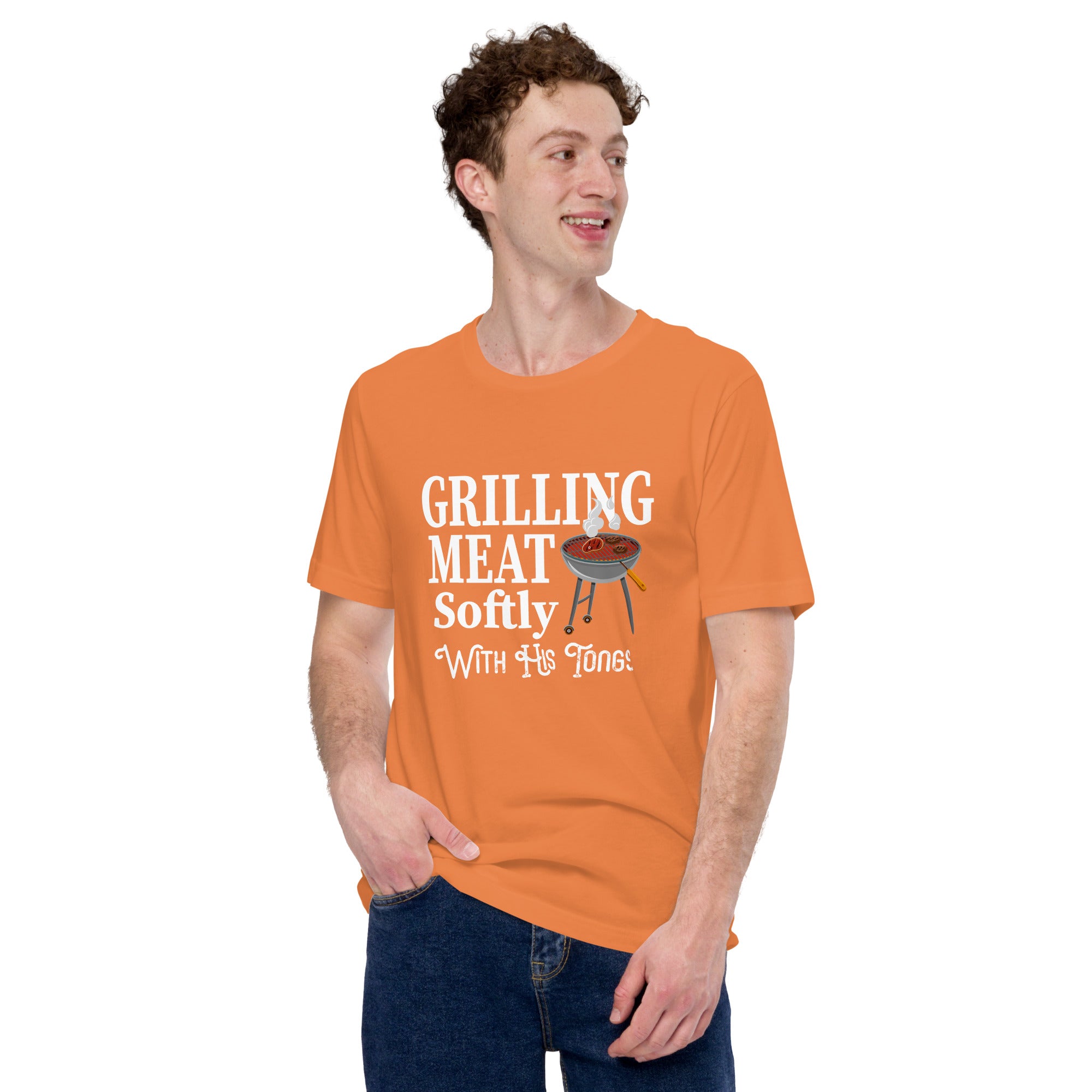 Image of Grilling Meat Softly With His Tongs T-shirt