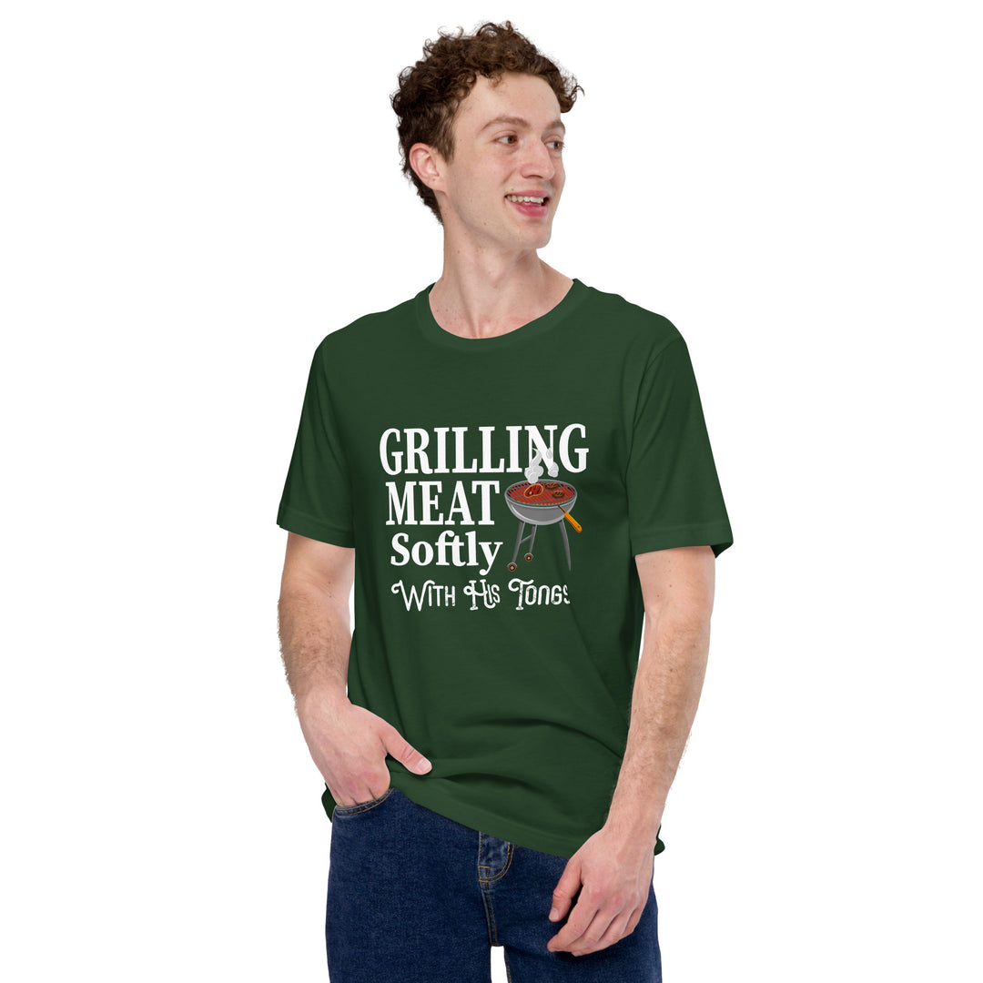 Grilling Meat Softly With His Tongs T-shirt