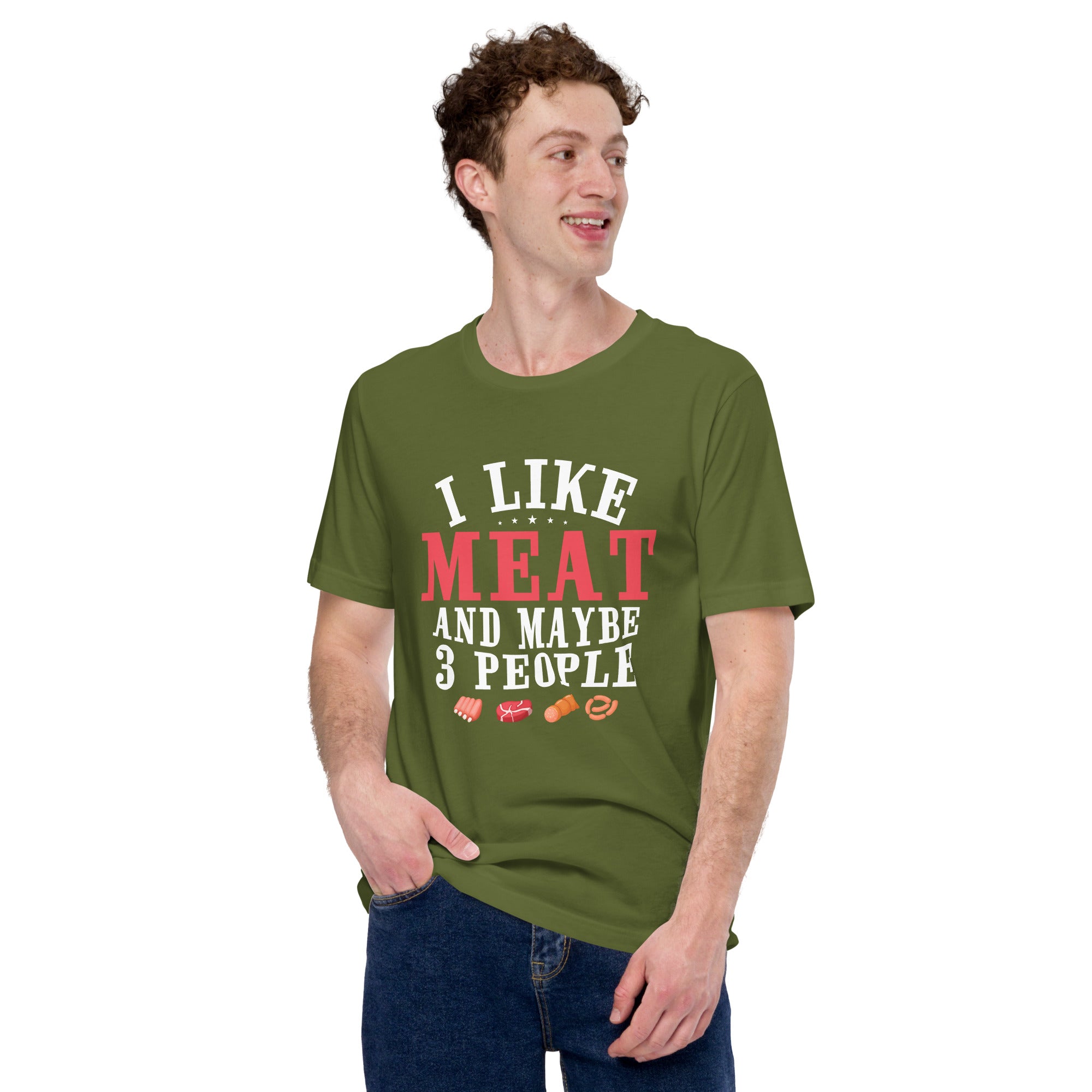 Image of I Like Meat And May Be Three People T-shirt