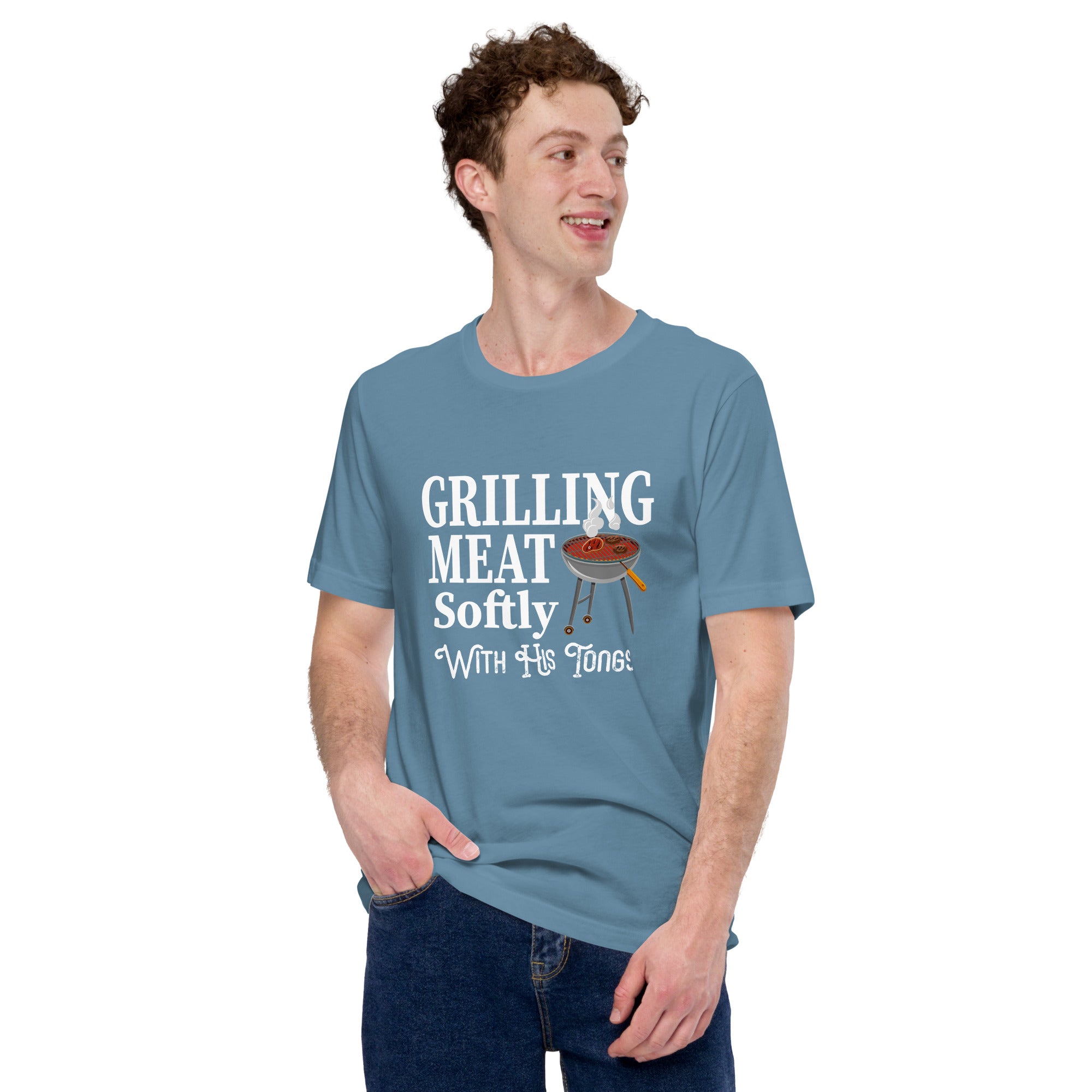 Image of Grilling Meat Softly With His Tongs T-shirt